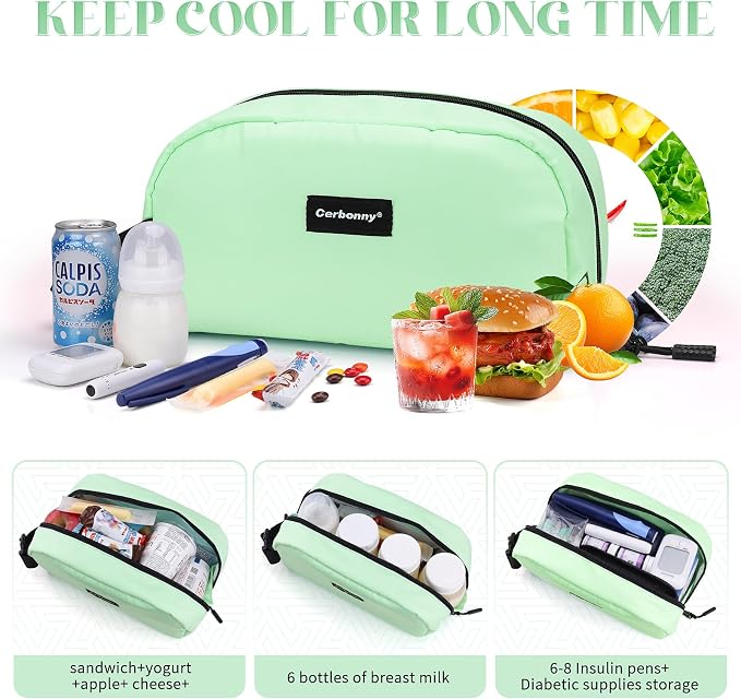 Small Cooler Bag Freezable Lunch Bag - Image 6