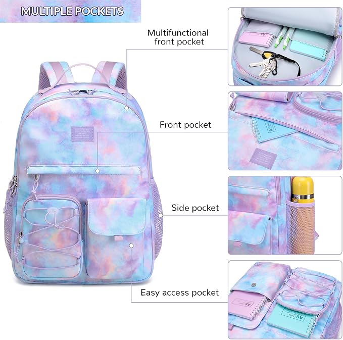 Lohol Galaxy Backpack for Kids Teen Boys Girls, Daypack - Image 4