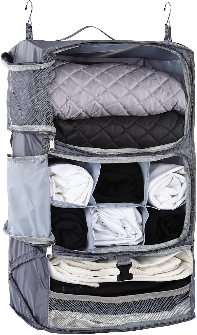 TABITORA Travel Portable Hanging Shelves Closet Organizer Packing Luggage by TABITORA%EF%BC%9ANewStart%EF%BC%8CNewLife