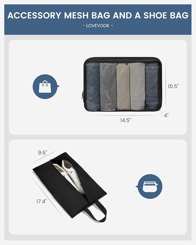 Carry On Luggage 22x14x9 Airline Approved, 22-Inch Suitcases - Image 6