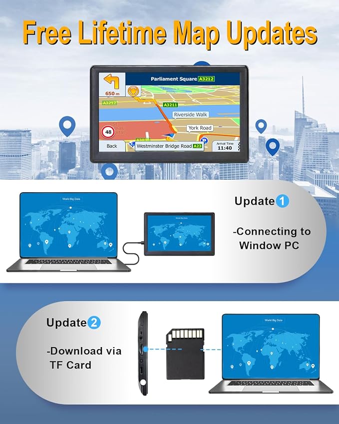 OHREX N700 GPS Navigator for Car Truck RV 2025, Truck GPS Commercial Drivers - Image 2