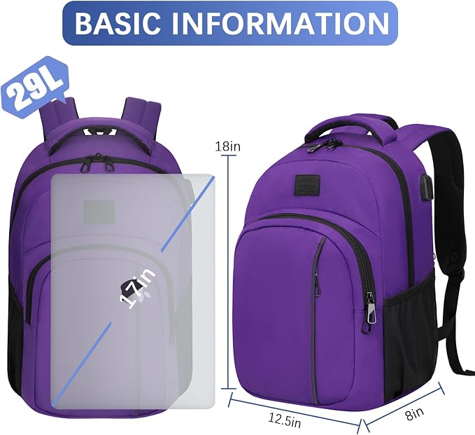 LARIPOP Travel Laptop Backpack, 15.6 Inch Business Laptop backpack - Image 5