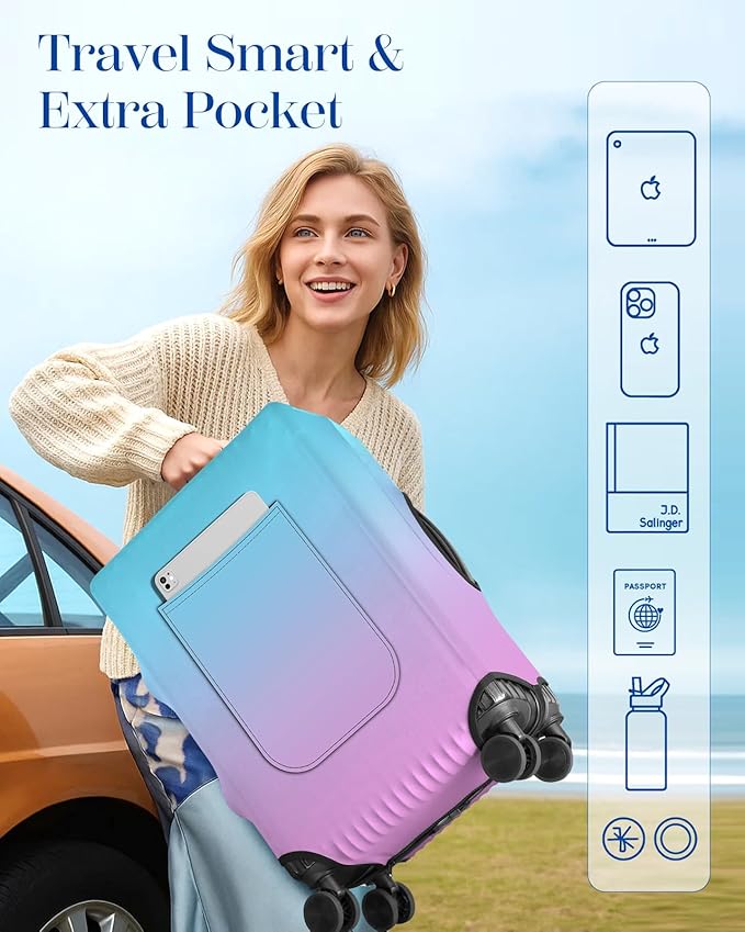 Slohif Luggage Cover for Suitcase Tsa Approved Protector - Image 3