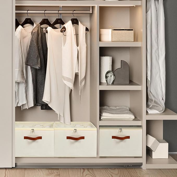Shoe Organizer for Closet, Foldable Shoe Storage Bins - Image 7
