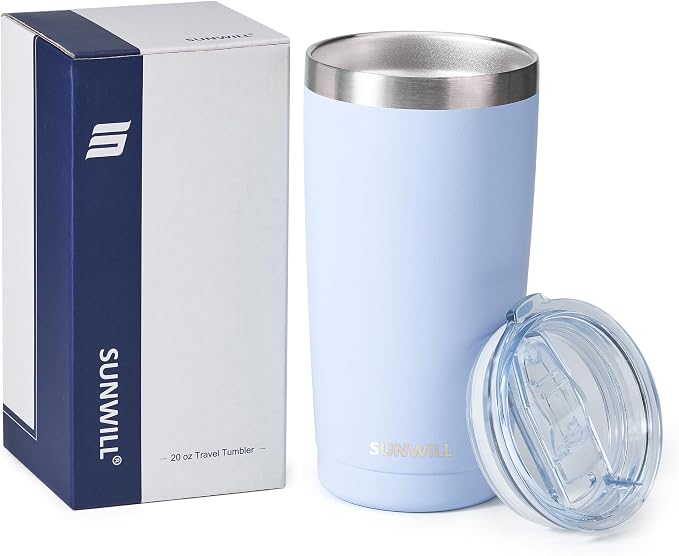 SUNWILL Travel Coffee Tumbler 20 oz, Insulated Mug - Image 4