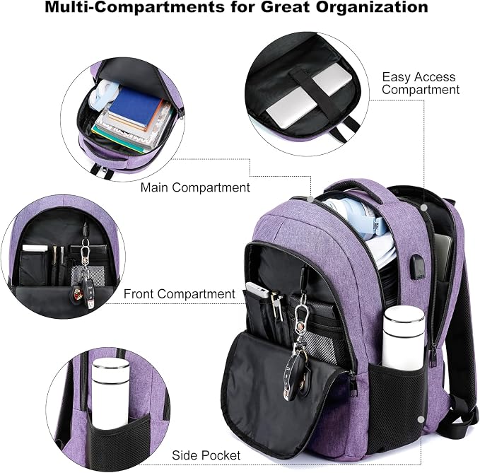 BIKROD Backpack for Girls Women, School Backpack for Teen Boys, Lightweight - Image 2