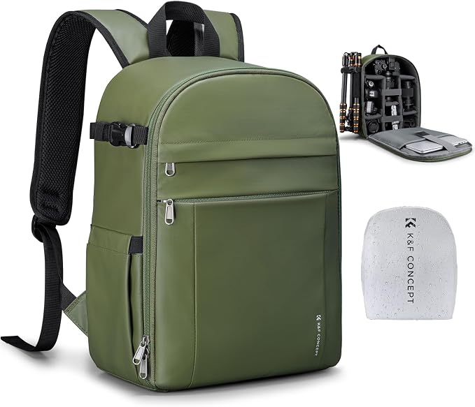 K&F CONCEPT Camera Backpack Bag, Professional DSLR/SLR/Mirrorless Camera Bag by KFCONCEPT