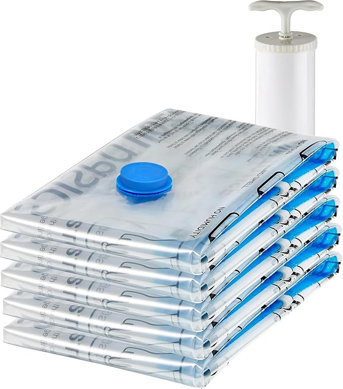 Amazon Basics Vacuum Compression Zipper Storage Bags by AmazonBasics
