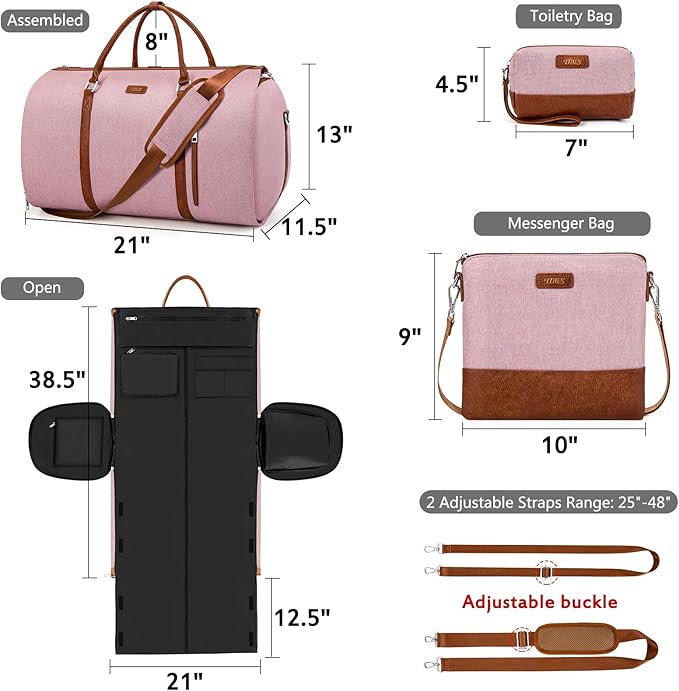 Convertible Garment Duffel Bag for Travel - Image 5
