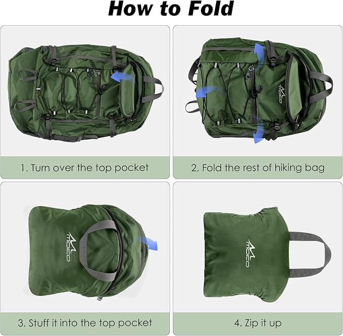 MoKo Hiking Backpack, 40L Large Capacity Camping Backpack - Image 6