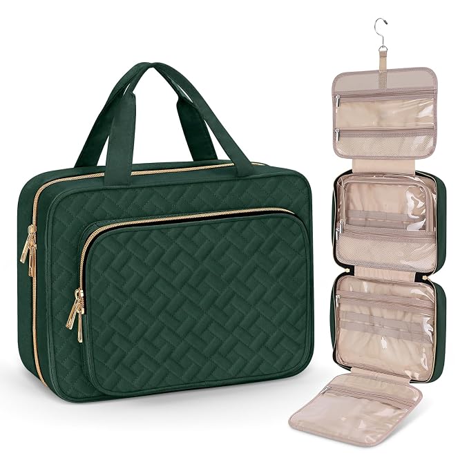 Wedama Toiletry Bag for Women, Large Cosmetic Travel Bag, Hanging Toiletry Bag by Wedama