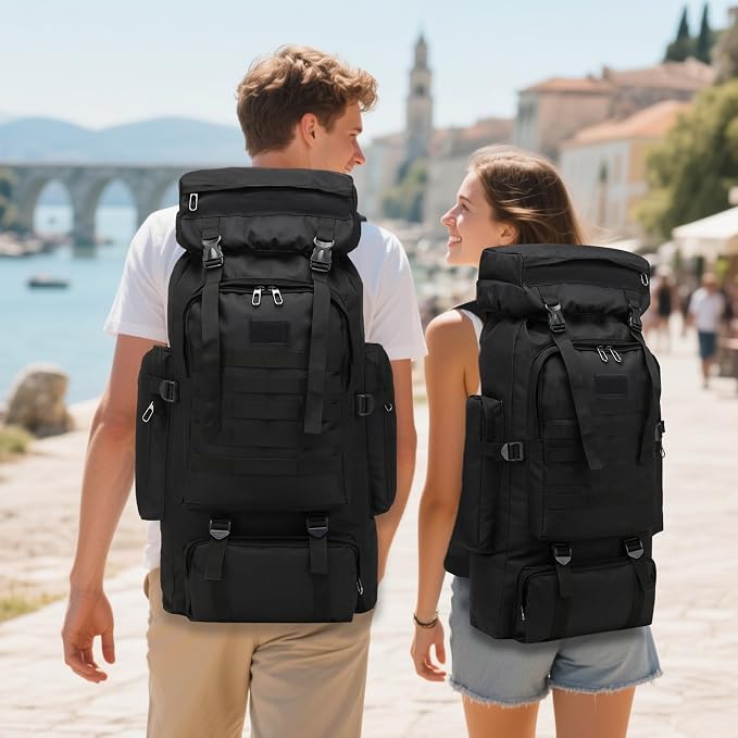 80L 2Pcs Hiking Backpack for Men - Image 2