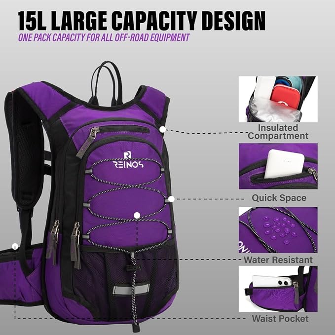 Hydration Pack Backpack with 3L Water Bladder - Image 2