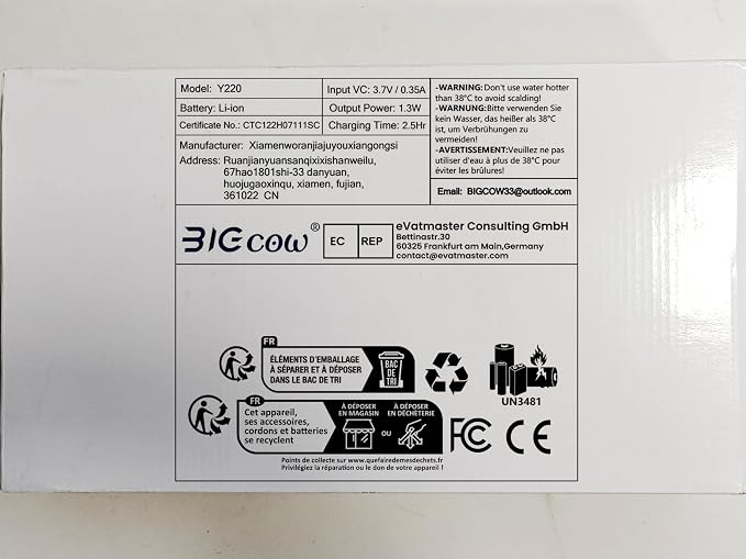 BIGCOW Portable Travel Bidet, Electric Bidet - Image 10