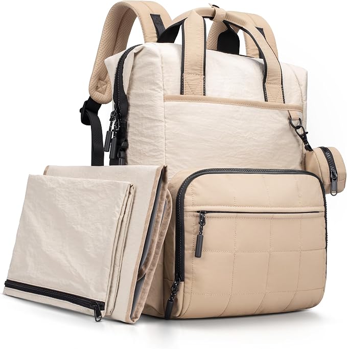 VONAL Diaper Bag Backpack, Lightweight Baby Diaper Bags, Travel Large Diaper Bag by VONAL