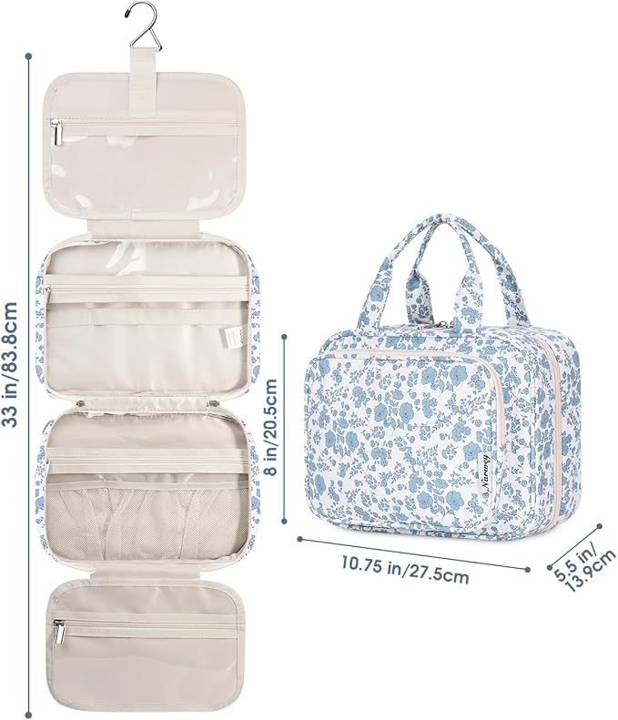 Narwey Hanging Floral Toiletry Bag - Image 8