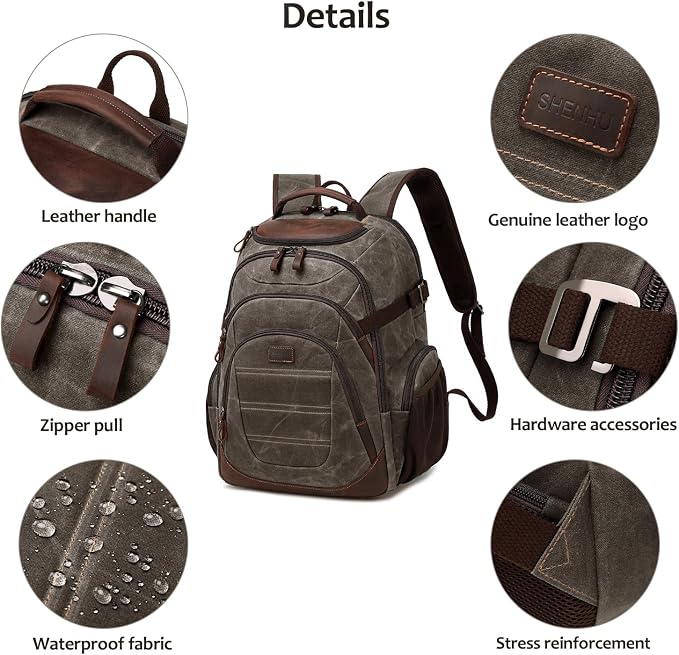 Travel Laptop Backpack 17.3 inch XL Computer Backpack - Image 5