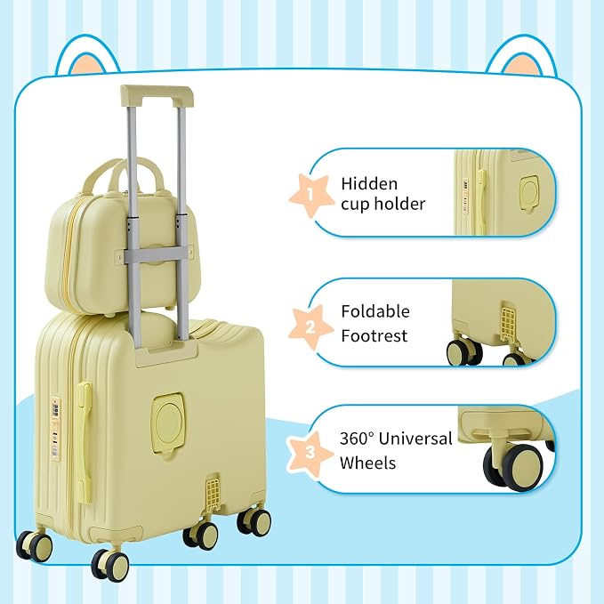 TABU Ride-on Luggage with Handbag - Image 5