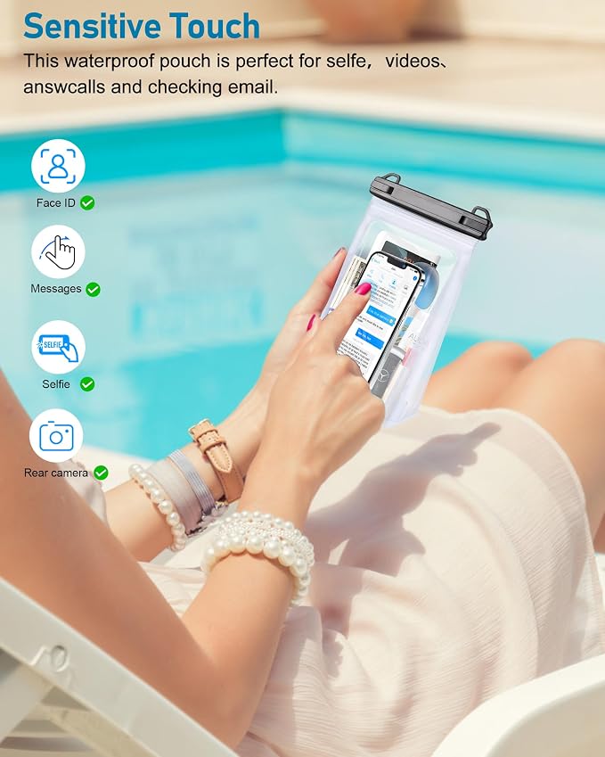 Large Waterproof Phone Pouch, Floating Dry Bag - Image 4