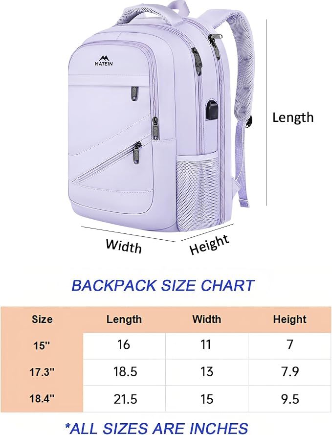 MATEIN Extra Large Laptop Backpack Women, 50 L Carry On Work Travel Bag - Image 5