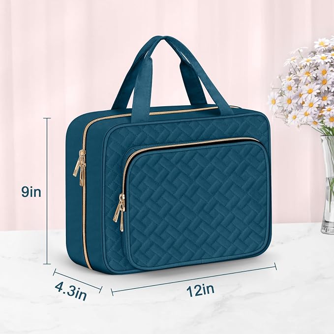 Wedama Toiletry Bag for Women, Large Cosmetic Travel Bag, Hanging Toiletry Bag - Image 5