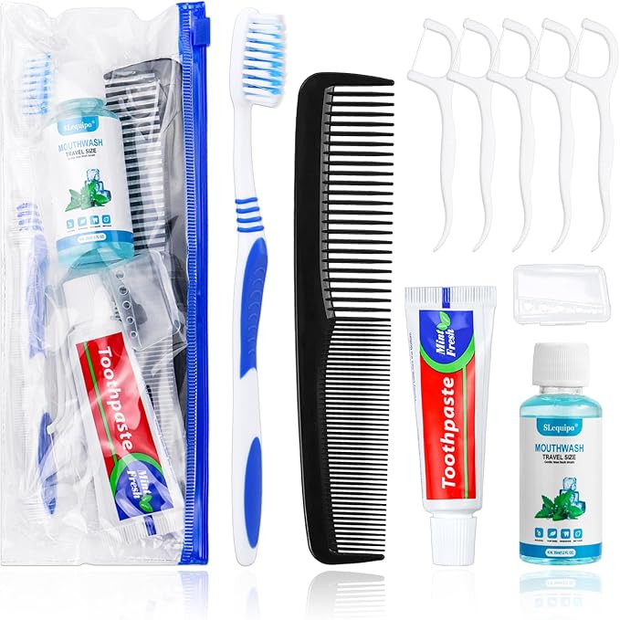 10 Set Travel Toothbrush Kit Bulk, Disposable Toothbrush - Image 9