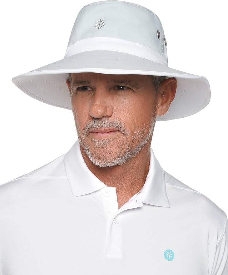 Coolibar UPF 50+ Men's Women's Matchplay Golf Hat - Image 2