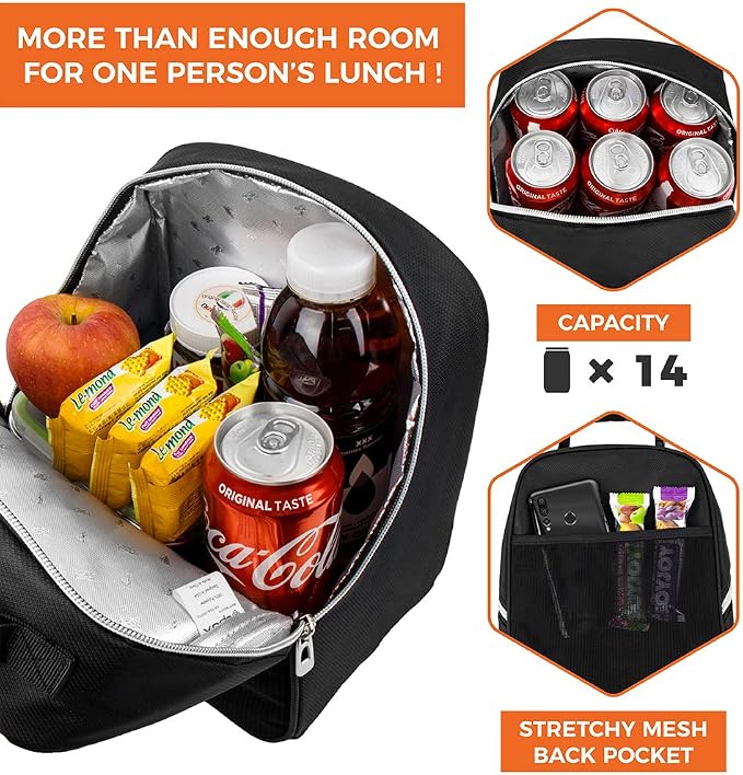 opux Lunch Box for Girls Boys Kids, Insulated Leakproof Lunch Bag, Reusable - Image 5