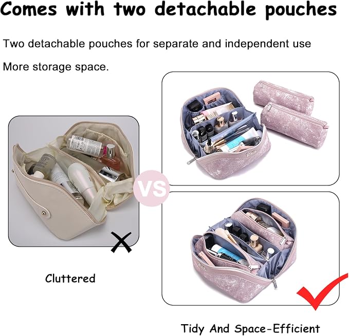 Travel Makeup Bag Cosmetic Bags - Image 6