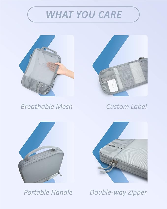 BAGSMART 6 Set /4 Set/2 Set Compression Packing Cubes - Image 5