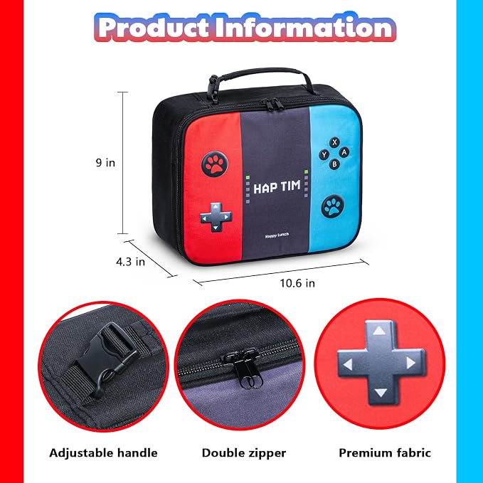 Hap Tim Insulated Lunch Bag for Boys, Reusable Lunch Box for Women & Men - Image 5