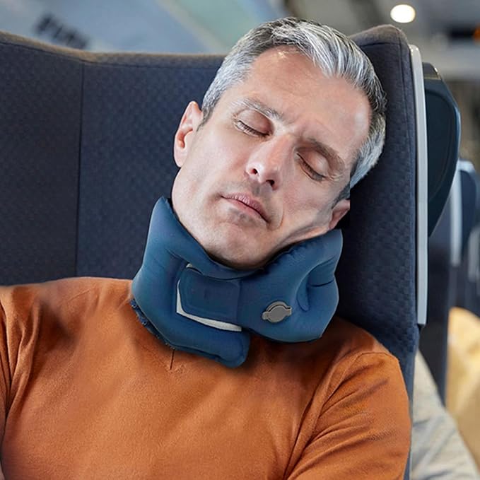 Inflatable Neck Pillow for Traveling on Plane, Inflatable Travel Pillows for by TravelEssential