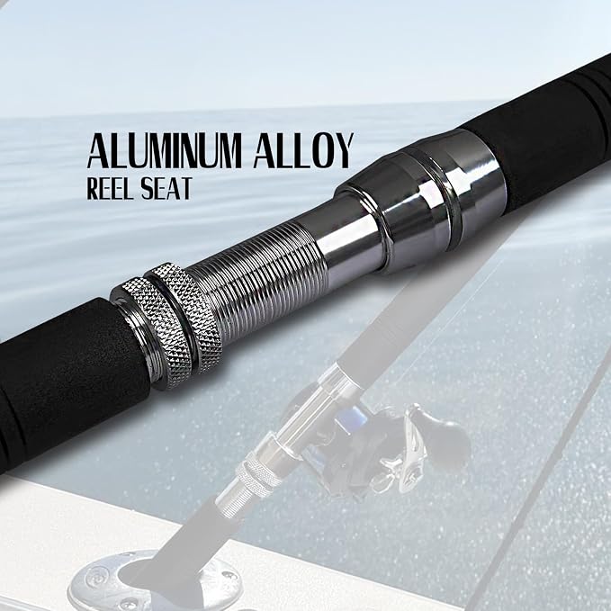 Fiblink Saltwater Offshore Heavy Trolling Fishing Rod Big Game Conventional - Image 5