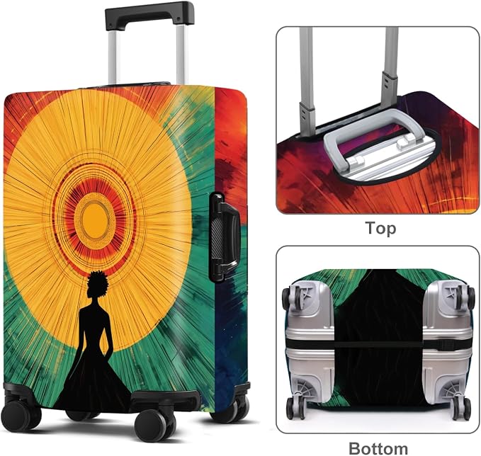 Luggage Cover Washable Suitcase Protector Anti-scratch Suitcase cover Fits - Image 2