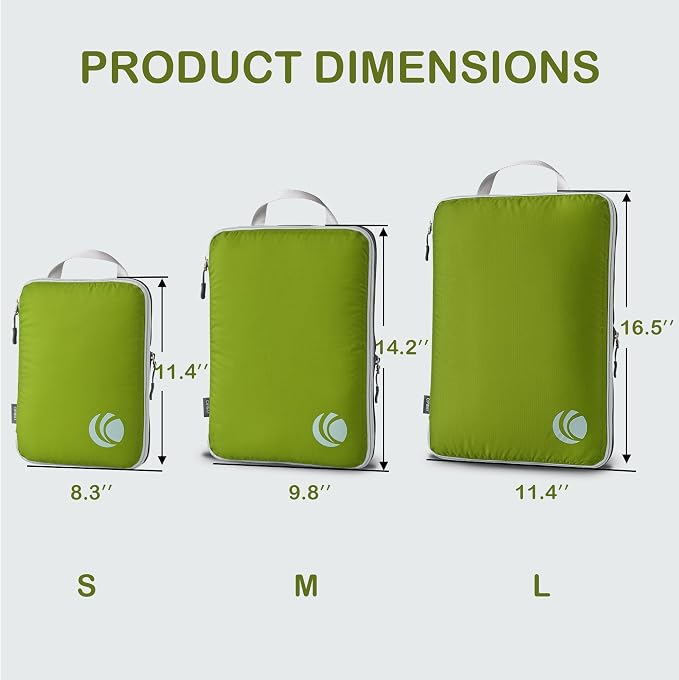 Cipway Compression Packing Cubes, Ultralight Luggage Organizer Bags, Travel - Image 4