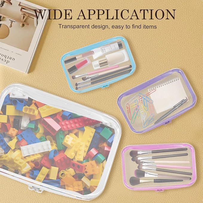 4PCS Clear Hard Zipper Case - Image 6