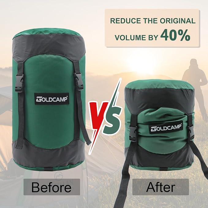 GOLDCAMP Compression Sack for Sleeping Bag Store Ultralight Sleeping Bag - Image 2