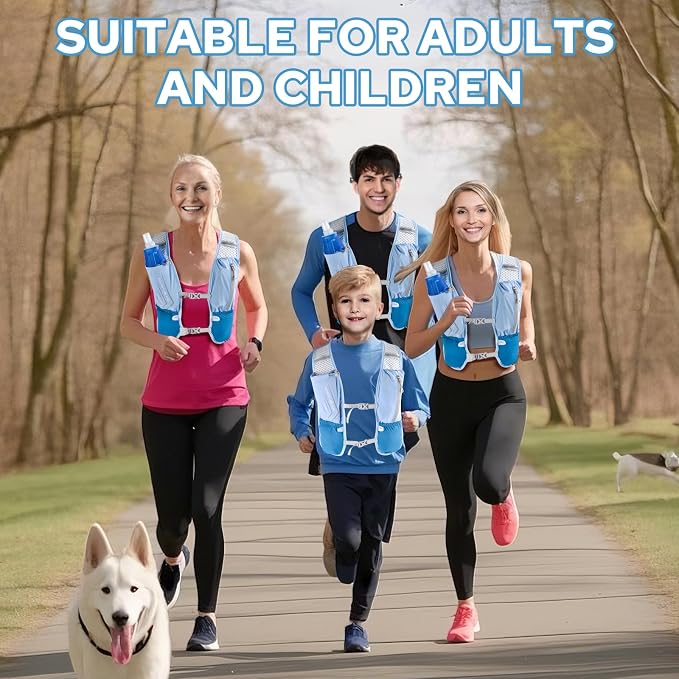 Lightweight Running Vest for Women Men, Adjustable Hydration Backpack - Image 7