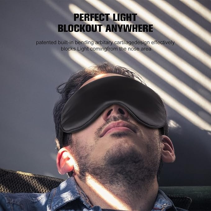 2Pack Silk Sleep Mask, IEKEODI Eye Mask - Image 4
