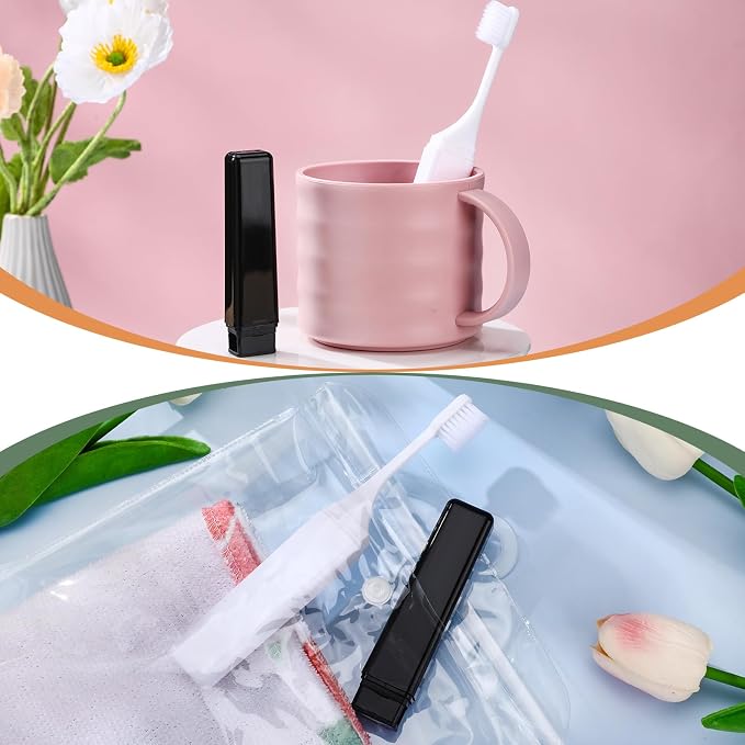 Patelai 2 Pieces Travel Toothbrush Set, Soft Bristle Mini Foldable Tooth Brush - Image 6