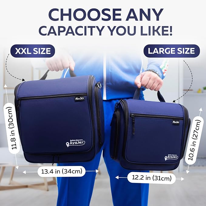 Extra Large Hanging Travel Toiletry Bag - Image 4