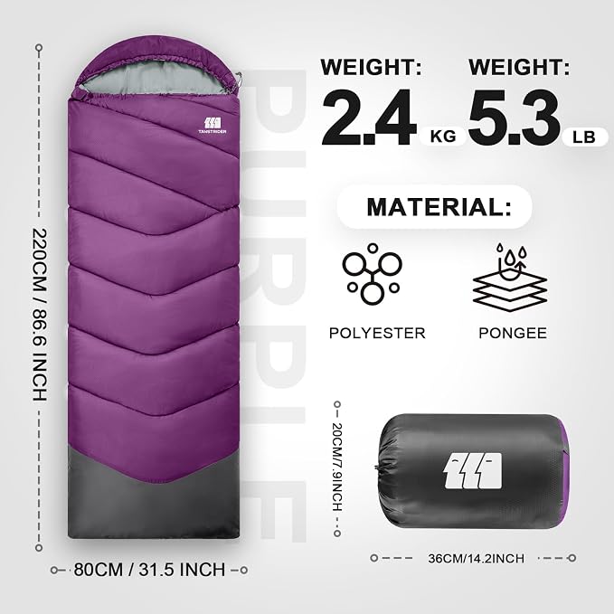 Sleeping Bags for Adults Cold Weather, Waterproof, Lightweight Sleeping Bag for - Image 2