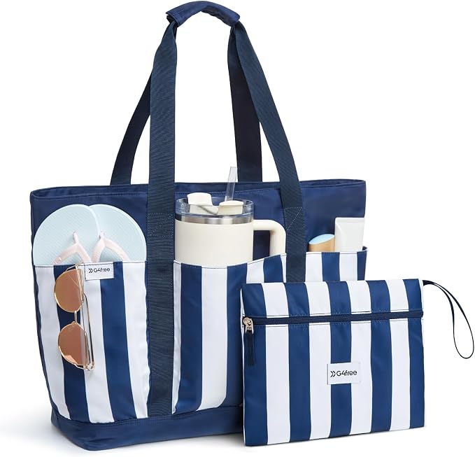 G4Free Beach Bag, Waterproof Beach Tote Pool Bags by G4Free