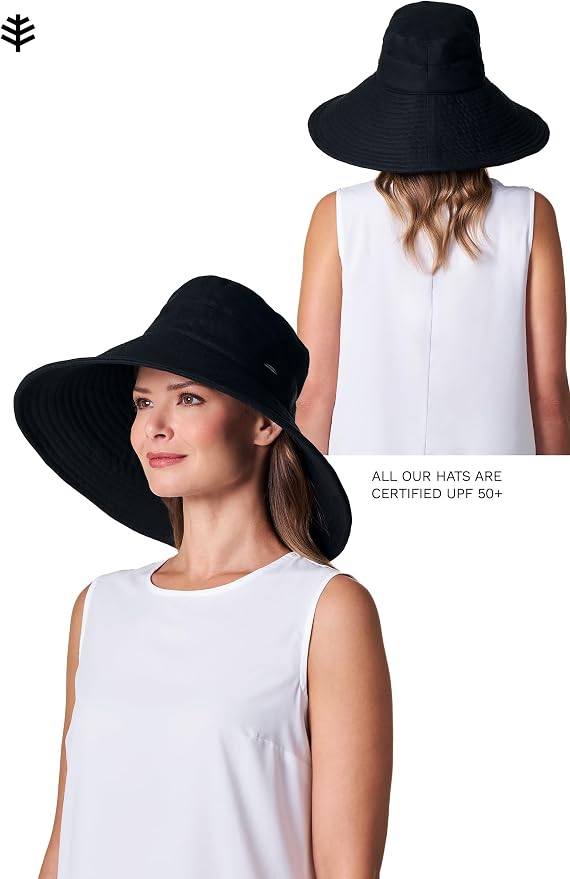 Coolibar UPF 50+ Women's Brittany Beach Hat - Image 5