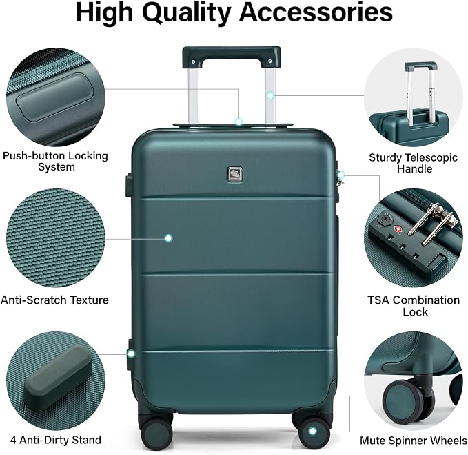 Hanke 24 Inch Checked Luggage - Image 3