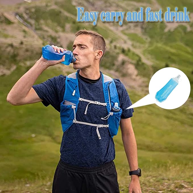 AXEN Soft Flask TPU Foldable Running Hydration Flask, Soft Collapsible Water - Image 6