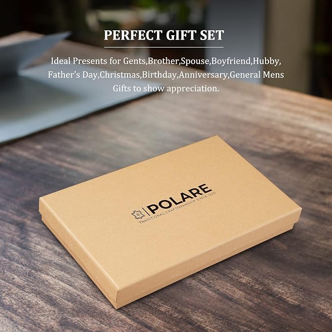 Polare Luxury RFID Blocking Leather Passport Holder Travel Wallet - Image 7