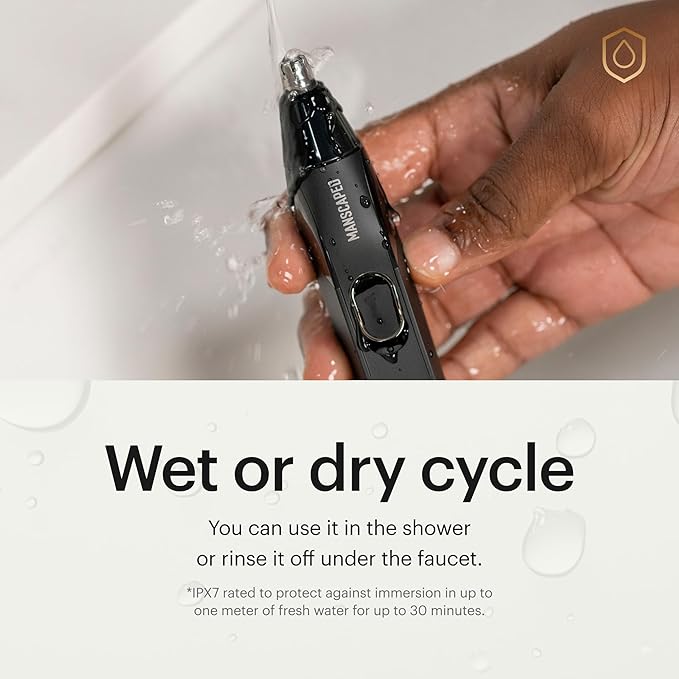 MANSCAPED® The Weed Whacker® 2.0 Electric Nose & Ear Hair Trimmer – 7, 000 RPM - Image 3