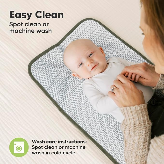 KeaBabies Portable Diaper Changing Pad, Easy Wipe Clean - Image 7