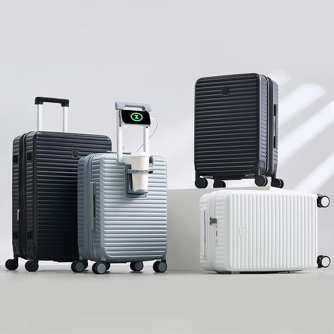 Hard Shell Suitcases Expandable Travel Luggage Sets 2 Piece, Carry on and Check - Image 11
